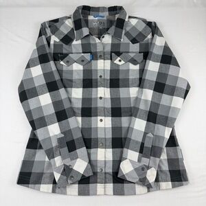 Columbia Women's Omni-Wick Advanced Evaporation Button-up, Plaid, Long Sleeve XL